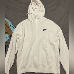 BRAND NEW white Nike zip up
